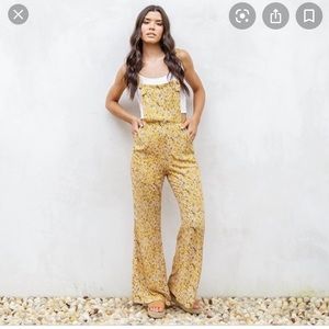 Kittenish floral jumpsuit